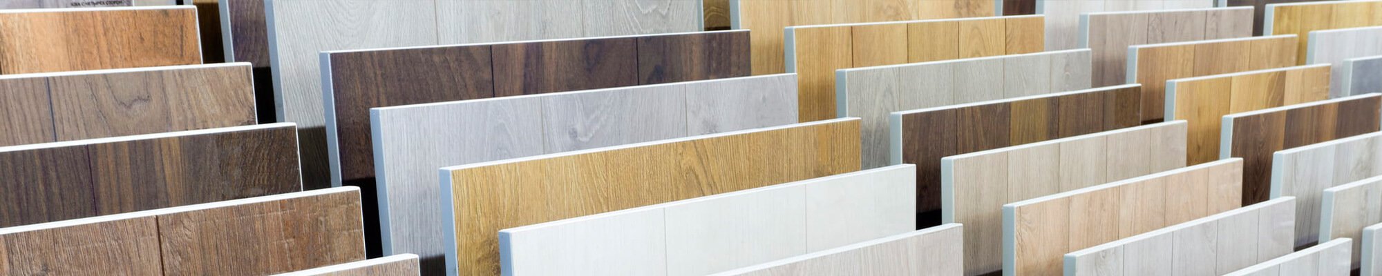 Vinyl flooring samples in a Washington Flooring Showroom